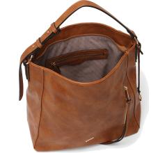 geräumige Beuteltasche Jana Cognac L.Credi Tasche braun 