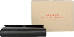 Leisel Dawina Leder Geldbörse Maitre Unisex Black Datenschutz