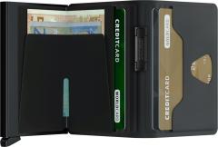 Kreditkartenetui mit Moneyband Bandwallet Black Safe