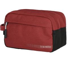 Kulturtasche Travelite Kick Off Red zweigeteilt rot
