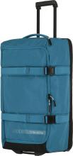 petrolblaue Reisetasche 2-Rad-Trolley Travelite Kick Off L 68cm