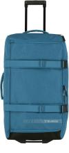 petrolblaue Reisetasche 2-Rad-Trolley Travelite Kick Off L 68cm