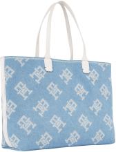 Shopper Damen Denim Mono Tommy Hilfiger Iconic