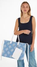 Shopper Damen Denim Mono Tommy Hilfiger Iconic