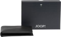 Lederbörse Kleinformat Mattschwarz Joop! Loreto Nestor Billfold