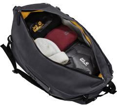 Jack Wolfskin SporttascheTraveltopia Duffle 45 Liter Backpackfunktion Cordovan Red nachhaltig