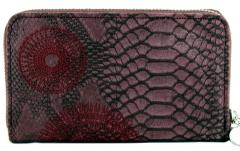 Desigual Criseida Mini Zip Börse mit Handschlaufe bordeaux