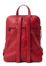 Citybackpack Desigual Azabache Nanaimo weiß Nieten Stanzmuster