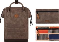 Freizeitbackpack Adventurer Cabaia Papeete braun Kunstleder vegan