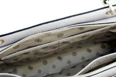 Henkeltasche Guess Noelle Coal Logoprint grau schwarz