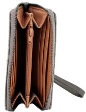 Damenbörse Desigual Criseida Mini Zip Handschlaufe Chocolate