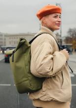 Harvey Johnny Urban Backpack Sleek Serie Olivengrün
