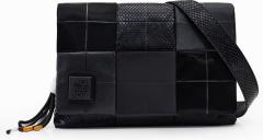 Schwarze Desigual Damas Damentasche Dortmund Flap Mustermix