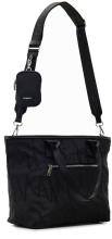 schwarze Henkeltasche Pravia B-Bolis Desigual Negro Ziernähte