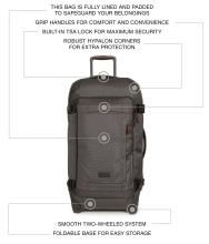 Reisetaschen Trolley Tranverz CNNCT Medium Eastpak Accent Grey 