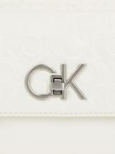 Calvin Klein Crossbodytasche Re-Lock Camera Bag Marshmallow hellbeige Prägung