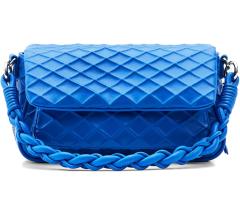 Schultertasche Überschlag Rautenmuster Desigual Blogy Tromso blau