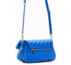 Schultertasche Überschlag Rautenmuster Desigual Blogy Tromso blau
