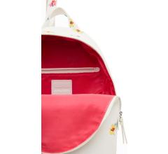 Damenbackpack weiß Blumenprint Desigual Mombasa Mini Fresia Blanco