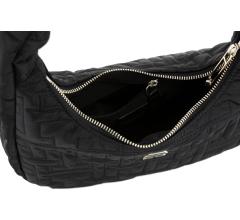 edle Nylontasche Tommy Hilfiger Chic Shoulder Bag Unterarmtasche Black Steppdesign