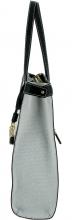 Guess Henkeltasche beige schwarz Jovie Black Textil