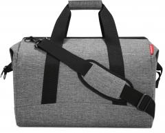 Wochenendtasche grau meliert Polsterung reisenthel Allrounder L Twist Silver