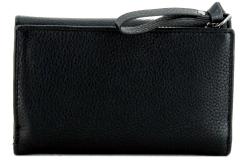 Lederportmonee Damen Camel Active Pura Medium Flap Black