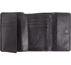 Damenbörse Talara Medium Flap Camel Active schwarz Cutouts Leder