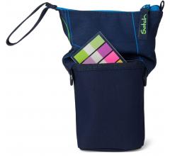 Schlamperpennal Pencil Slider Mountain Grid Satch Stiftebecher schwarz grau