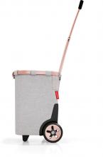 hellgrauer Einkaufstrolley rosegold Carrycruiser Frame Twist Sky Rose reisenthel