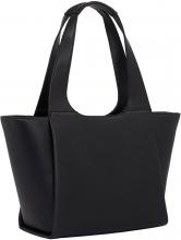 Damentasche Tommy Hilfiger Plush Med Tote Schwarz