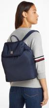 Tommy Hilfiger wattierter Rucksack Überschlag Blau