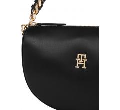 Damenhandtasche Halbmond  Tommy Hilfiger Feminine Schwarz Kettenhenkel