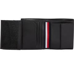 Hochformat Ledergeldbörse Tommy Hilfiger Trifold Kaffee