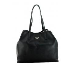 große Shoppertasche Guess Vikky Brown Logo mit auffälligem Print