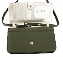 Guess Pochette braun Prägung Überschlag La Femme Cognac 