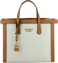 Handtasche Webstoff Guess Jovie Black schwarz beige