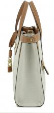 Handtasche Webstoff Guess Jovie Black schwarz beige