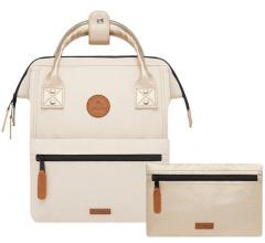 Cabaia Alger Rucksack Small Beige Metallic Feminin
