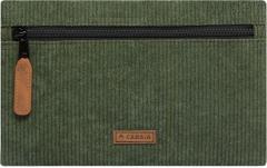 Cabaia Backpack Doha Cord Small Adventurer Grün Fronttasche