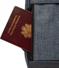 kleiner Rucksack Adventurer Paris Cabaia Blau 