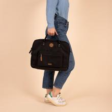 Laptoptasche Cabaia Messenger Berlin schwarz nachhaltig 