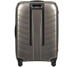 großer Flugkoffer Samsonite Attrix Dune grau Roxkin Hartschale