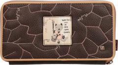 Portemonnaie Anekke Shoen japanische Kunst braun Glitzer 