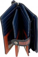 Anekke große Geldbörse Blau Contemporary Japan