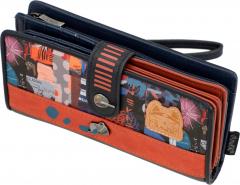 Anekke große Geldbörse Blau Contemporary Japan