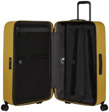 großer Flugtrolley senfgelb Samsonite StackD Spinner L 75cm Mustard