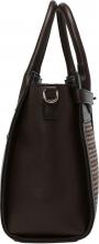 l.Credi Schultertasche Hahnentritt Braun Lenette 