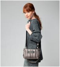 elegante Plisseetasche Anekke Shoen Palette schwarz metallic zweifarbig
