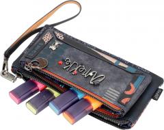 Damengeldtasche blau metallic Anekke Contemporary Nagare